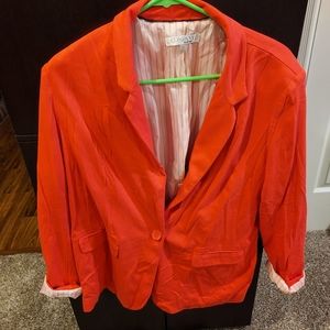 Xl company orange blazer.